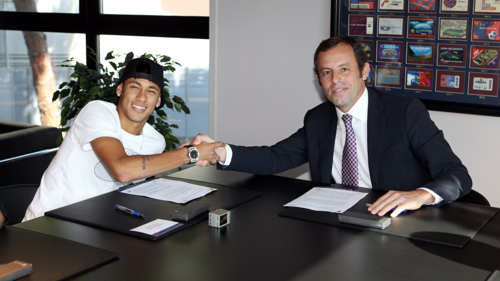 Image result for neymar signs new contract