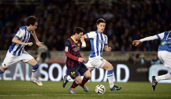 Lionel Messi in Real Sociedad vs Barcelona