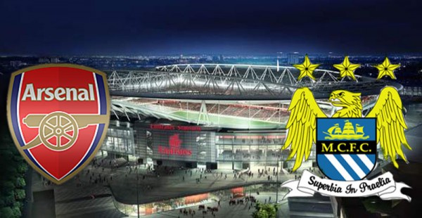 Arsenal vs Manchester City game poster