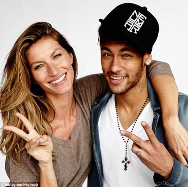 Gisele Bundchen and Neymar Jr photo shoot, in Vogue's magazine cover