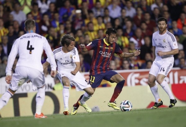 Neymar in El Clasico Barcelona vs Real Madrid