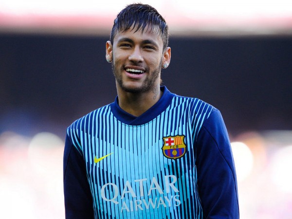 Neymar in a FC Barcelona training jersey
