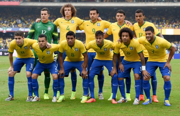 The Brazil National Team starting line-up vs Serbia