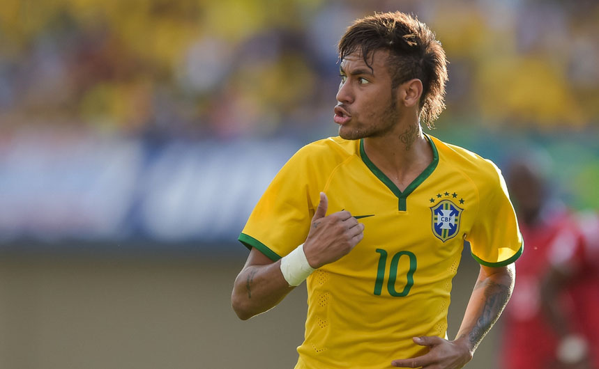 Neymar injured in Brazil