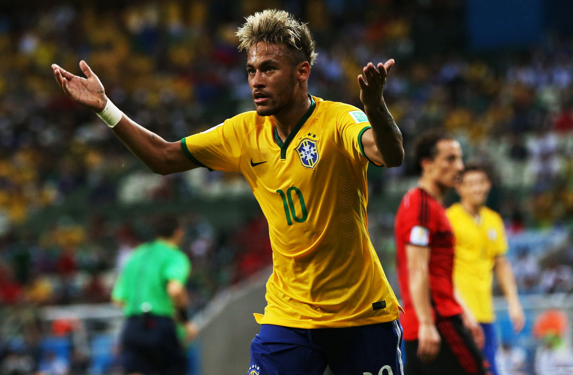 Neymar new look in the FIFA World Cup 2014
