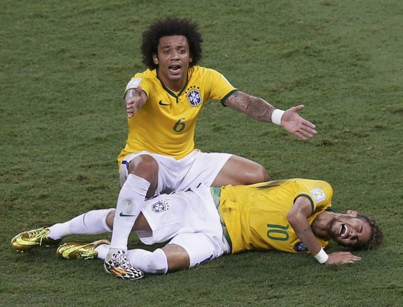 Marcelo worried about Neymar's injury in the World Cup