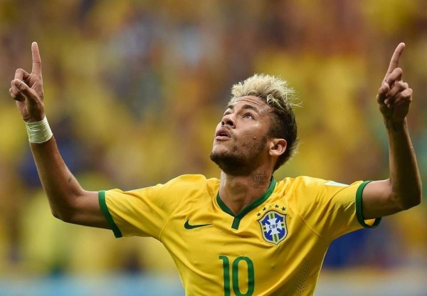 Neymar in Brazil's World Cup 2014