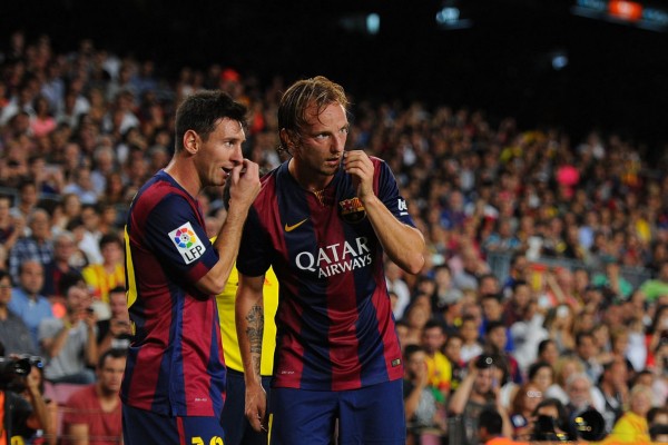 Lionel Messi and Rakitic, in FC Barcelona 2014-2015