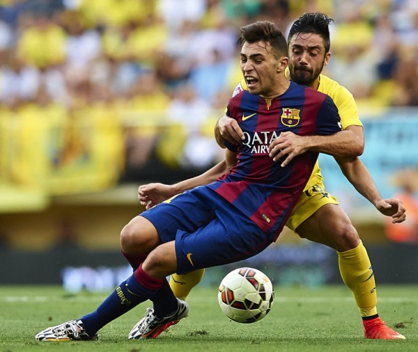 Munir playing for FC Barcelona in 2014-2015