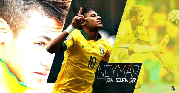 Neymar in a Brazil National Team wallpaper