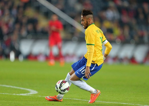 Neymar in action, in Brazil 4-0 Turkey