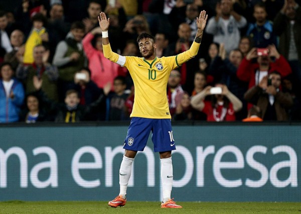 Neymar reacts after a play in Turkey vs Brazil