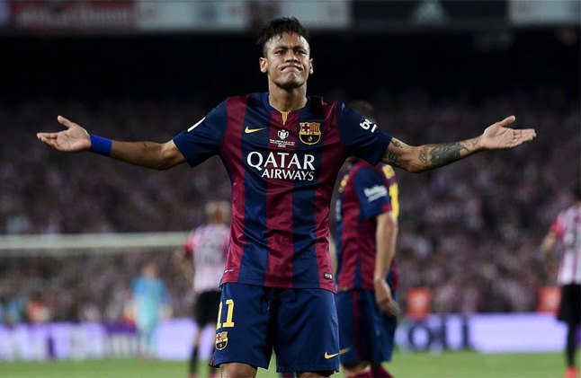 Neymar, Barcelona forward in 2015