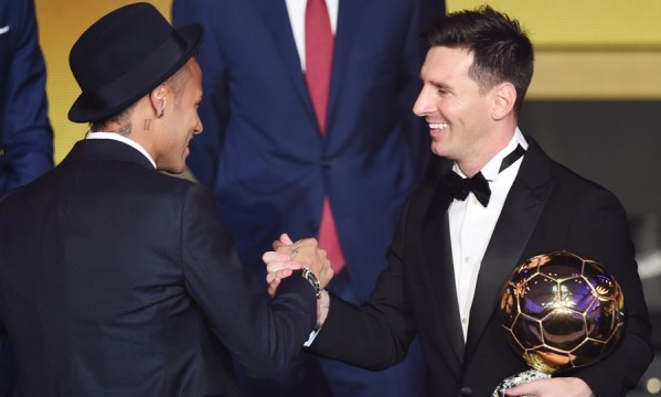 Neymar finishes 3rd at the 2015 FIFA Ballon d’Or awards