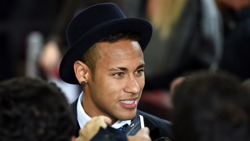 Neymar hat at the FIFA Ballon d'Or 2015