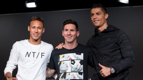 Neymar, Messi and Ronaldo best friends photo