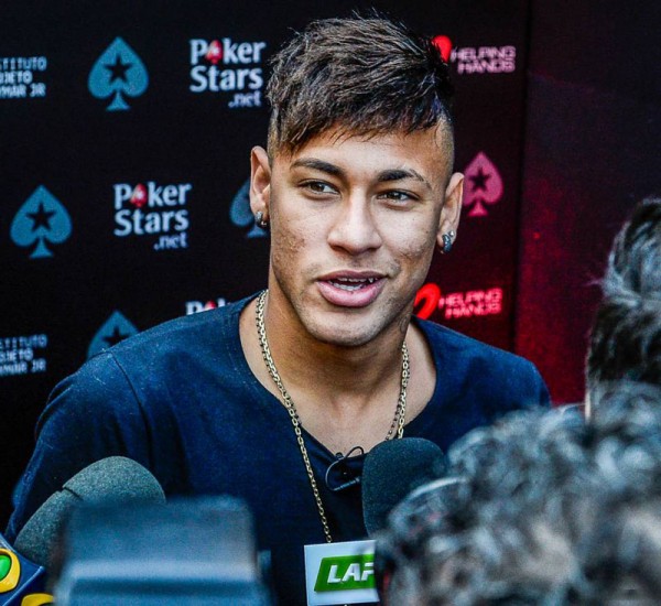 Neymar playing in a poker tournament