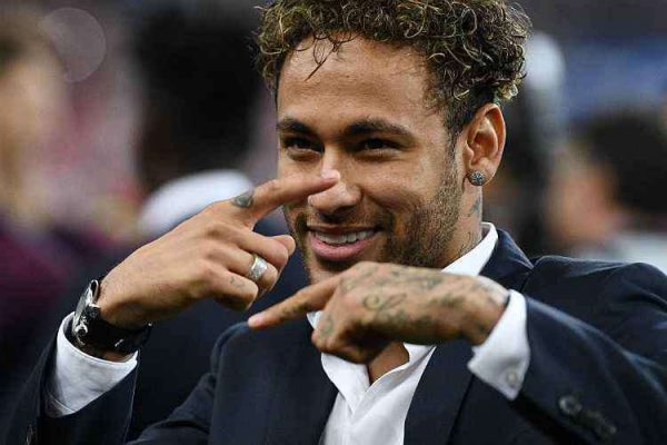 Neymar waiting for the Ballon d'Or