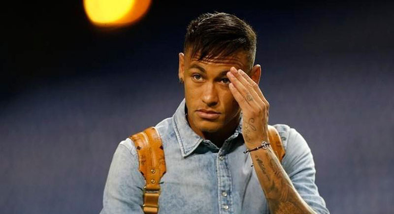 Neymar wearing a casual shirt