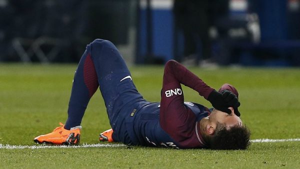 Neymar down with injury