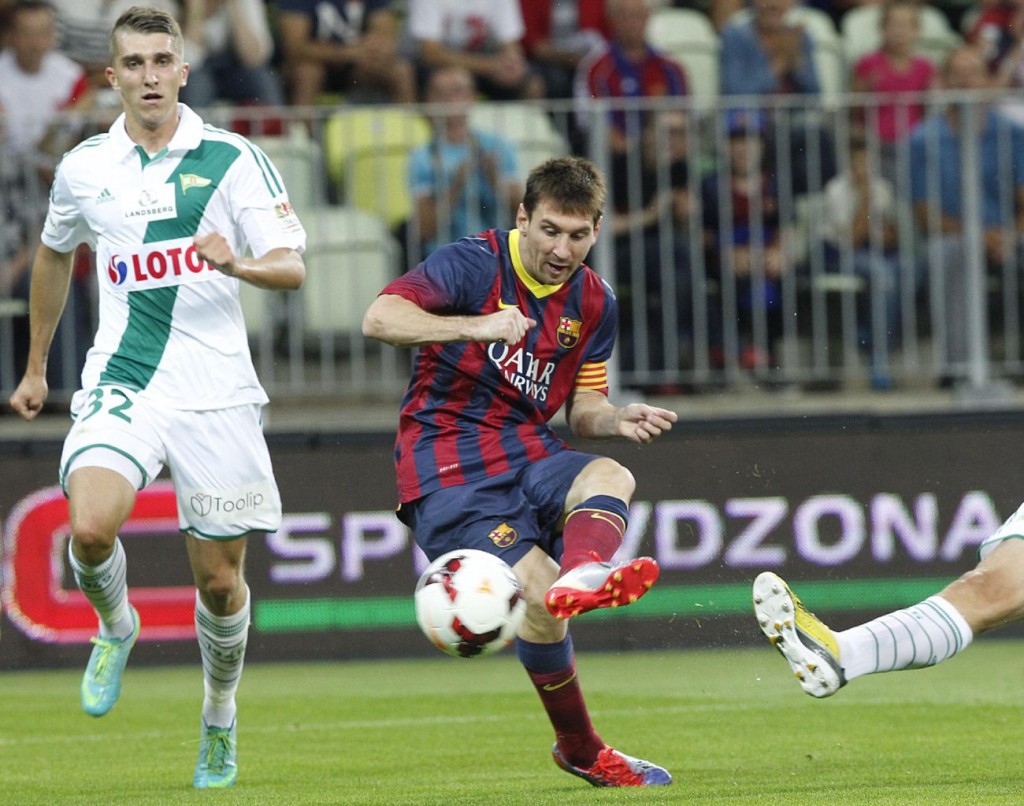 Lionel Messi goal in Barcelona vs Lechia Gdansk