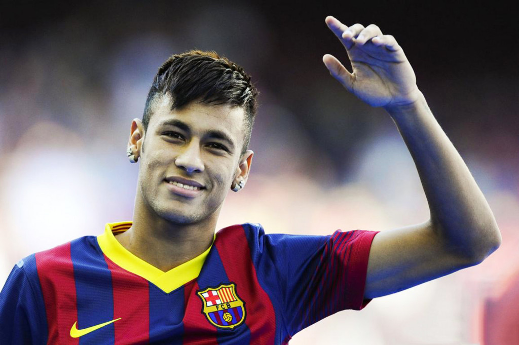 Neymar photo in Barcelona presentation