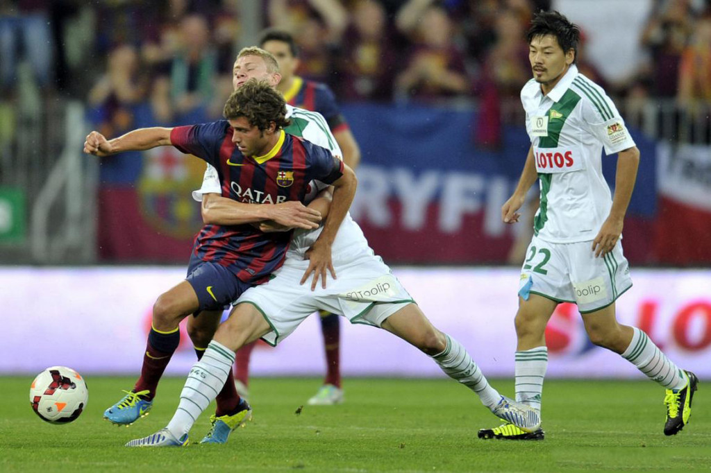 Sergi Roberto in Barcelona 2-2 Lechia Gdansk