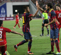 Thailand 1-7 Barcelona: Neymar gets his first goal for Barça