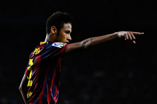 Neymar in action in Barcelona 0-0 Atletico Madrid