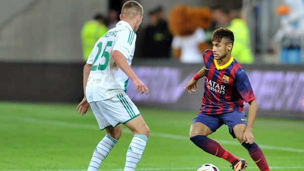 Neymar playing style in Barcelona