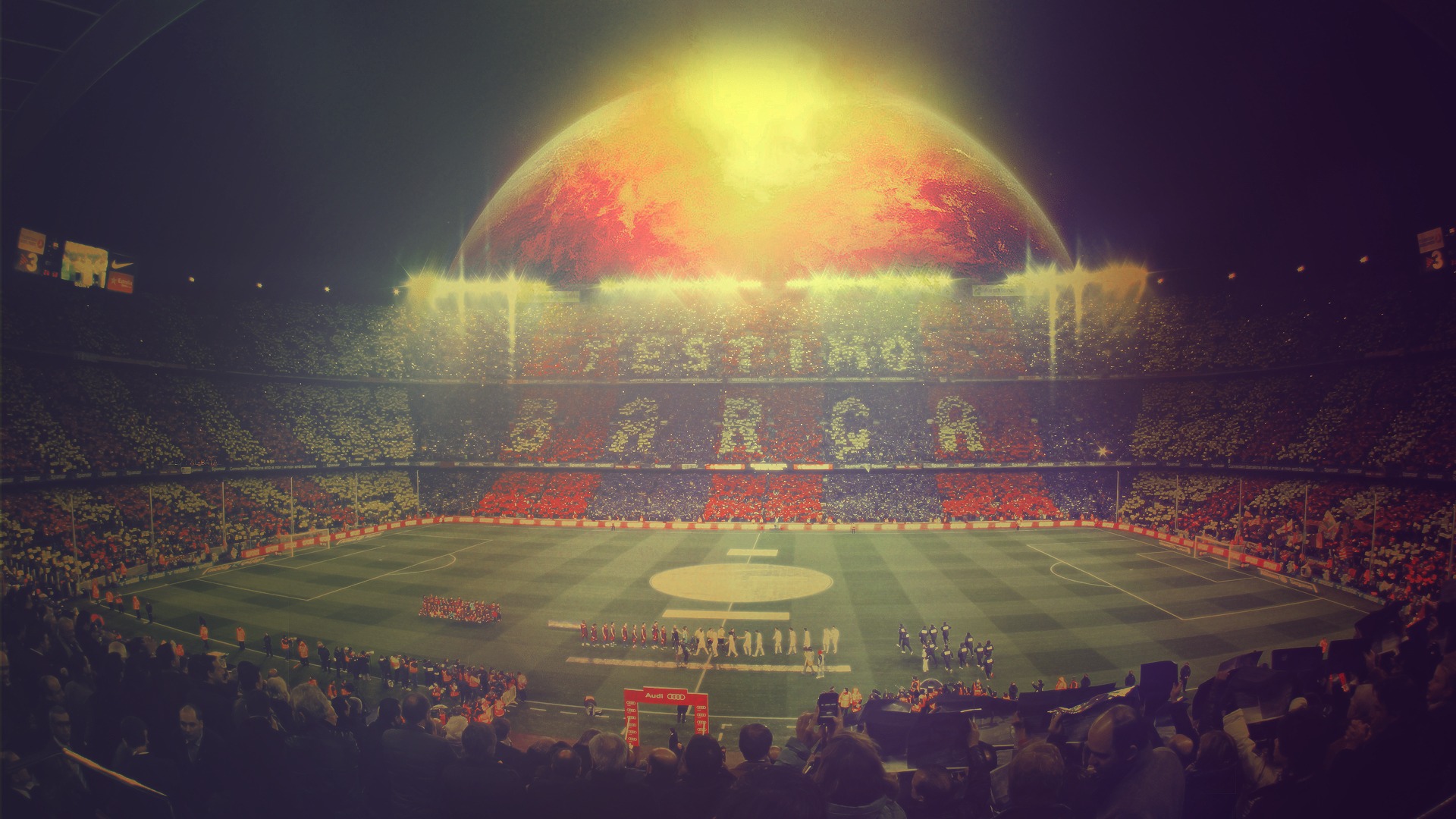 FC Barcelona stadium, the Camp Nou wallpaper in 2013-2014