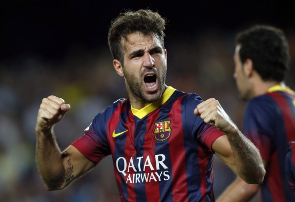 Cesc Fabregas in Barcelona jersey 2013-2014