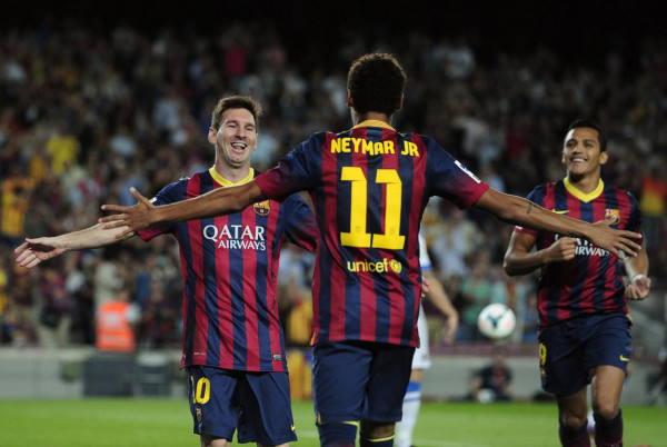 Neymar and Lionel Messi great partnership at Barcelona