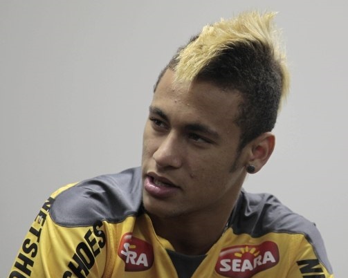 Neymar blonde mohawk hairstyle
