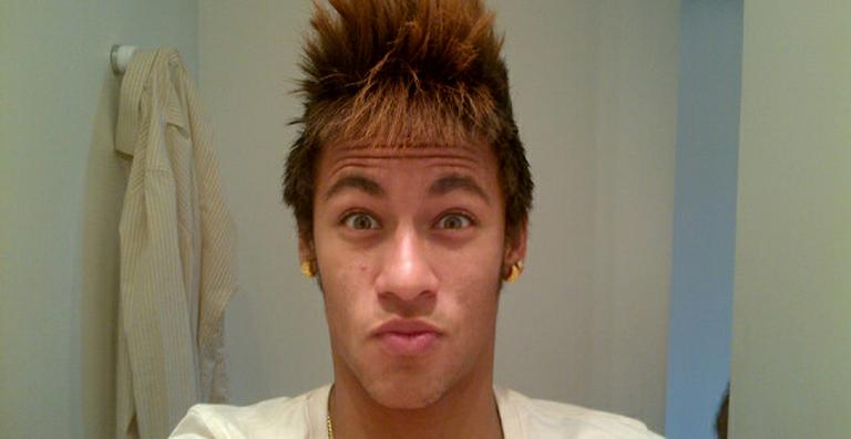 Neymar hair with spikes and hair gel to hold it up