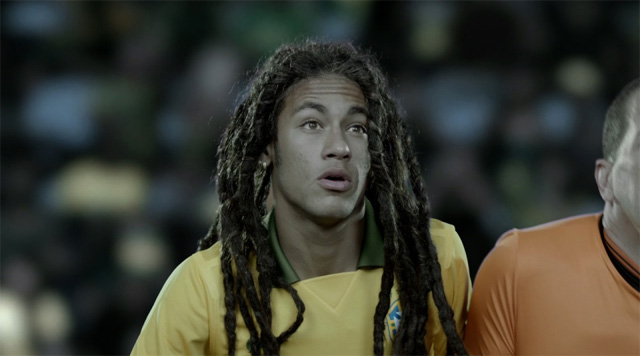 Neymar hairstyle with rastas like Bob Marley