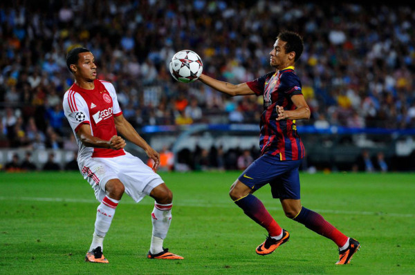 Neymar Jr Champions League debut, in Barcelona 4-0 Ajax
