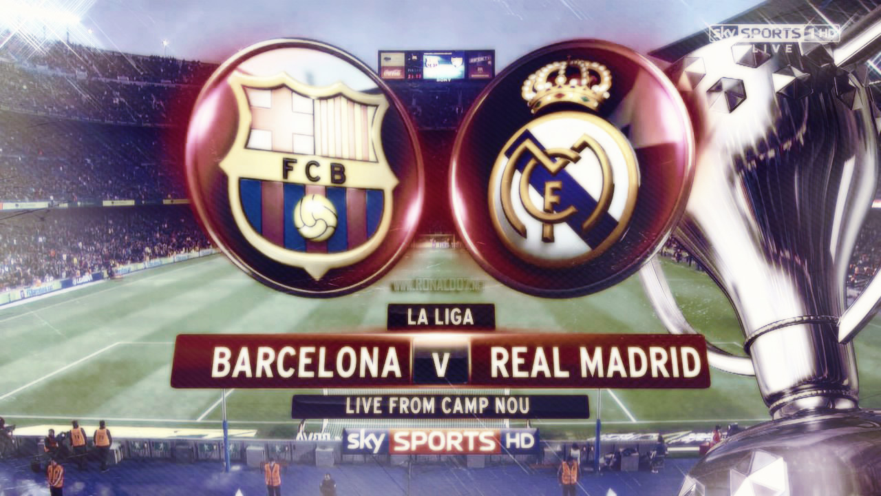 Barcelona vs Real Madrid, SkySports TV game poster