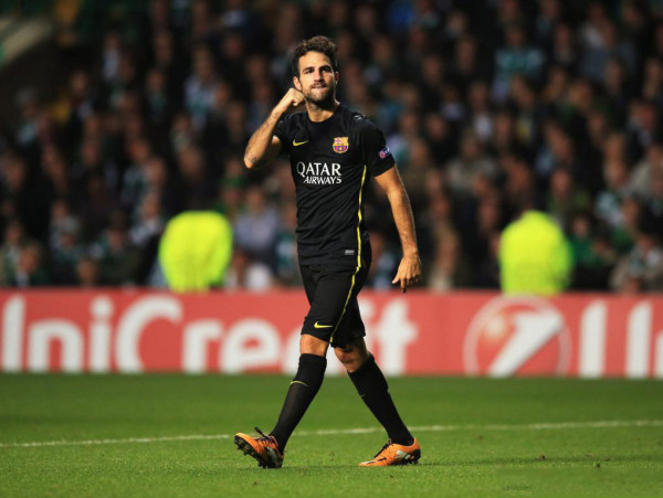 Cesc Fabregas, Barcelona new hero in the Celtic Park