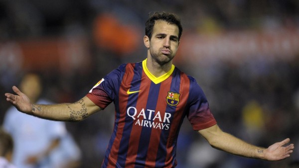 Cesc Fabregas, Barcelona midfielder in 2013-2014