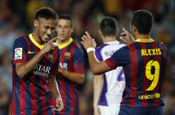 Neymar and Alexis steal the show at the Camp Nou