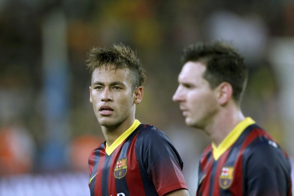 Neymar and Messi in Barcelona 2013-2014