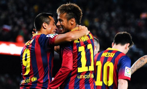 Alexis Sánchez and Neymar Jr. in Barcelona 2013-2014