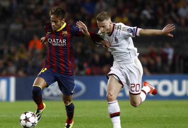 Neymar improving his body balance, in Barcelona 2013-2014