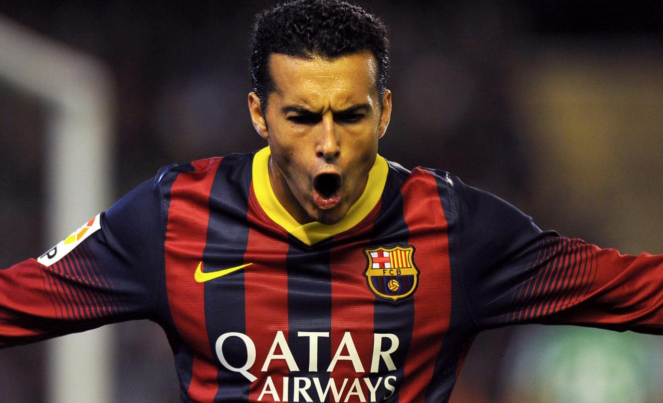 Pedro in Barcelona 2013-2014 jersey