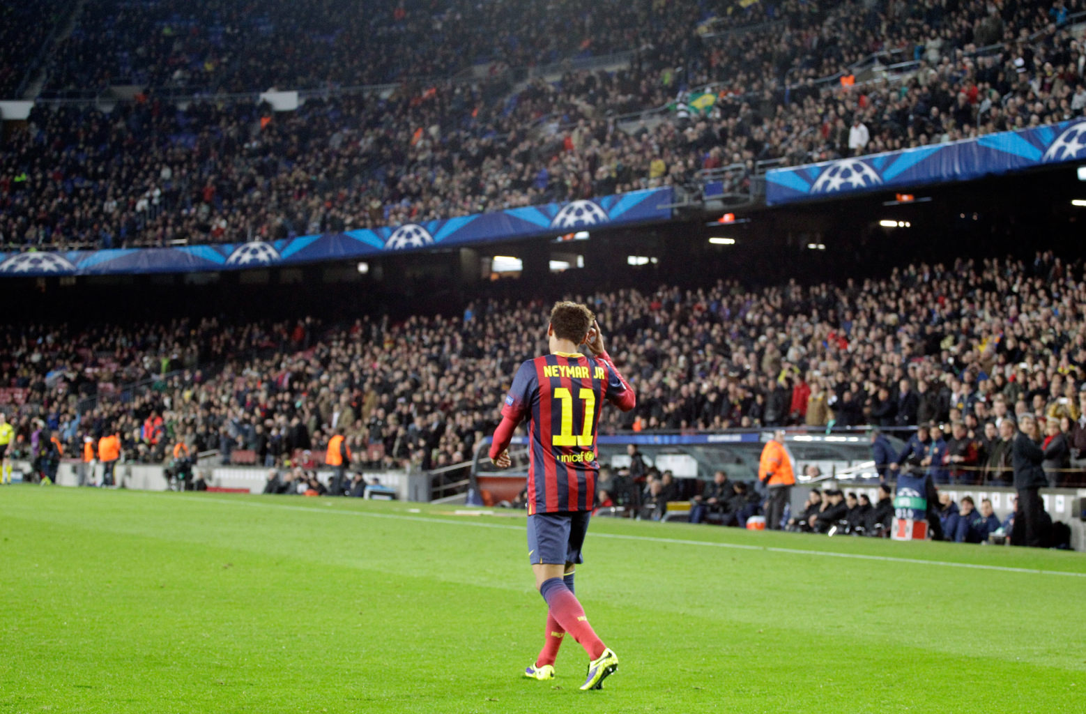 Neymar becoming the new Barcelona idol