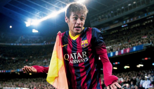 Neymar funny reaction Barcelona 2013-2014