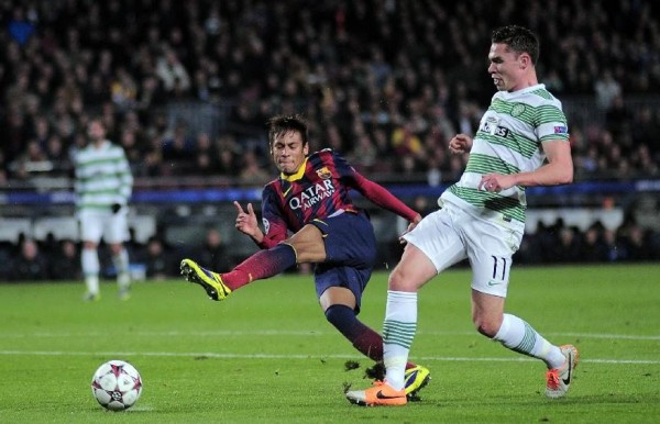 Neymar goal in Barcelona 6-1 Celtic