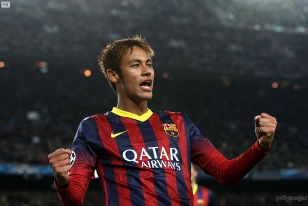 Neymar happiness for scoring an hat-trick for Barcelona