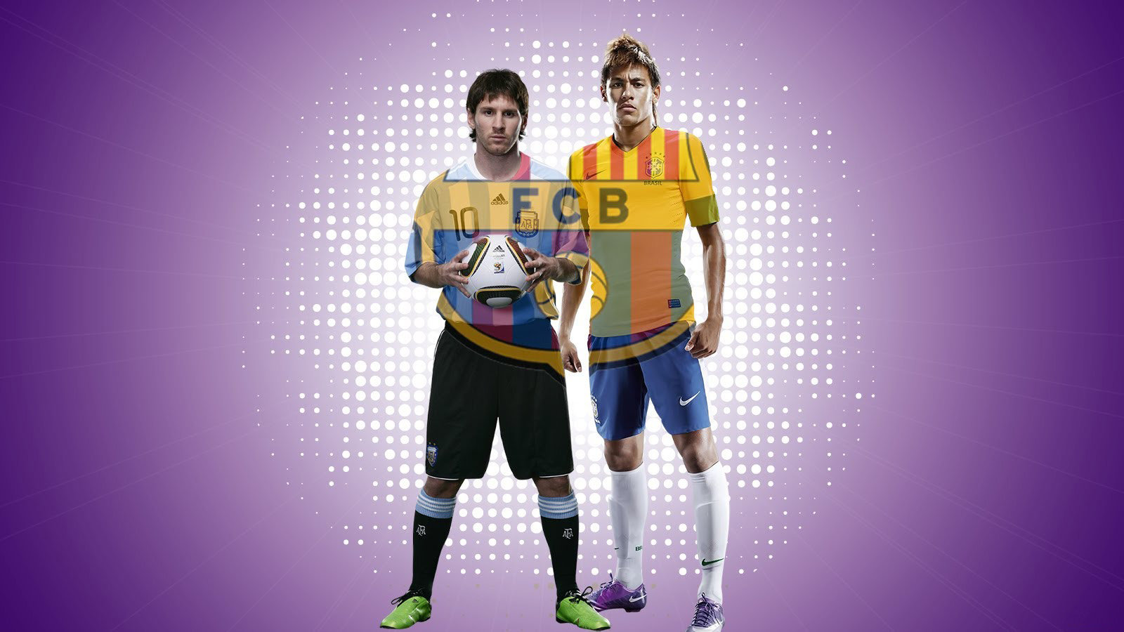 Neymar and Messi wallpaper - FC Barcelona 2013-2014